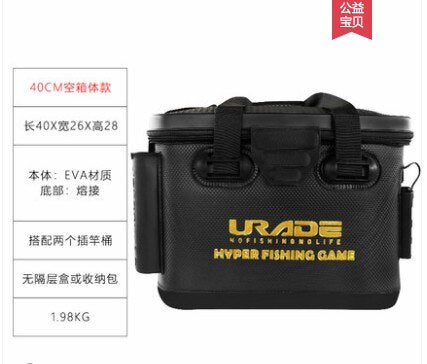 Durable Thickened EVA Fishing Box Waterproof Tackle Storage with Rod Holder Large Capacity Organizer & Carrying Bag Available